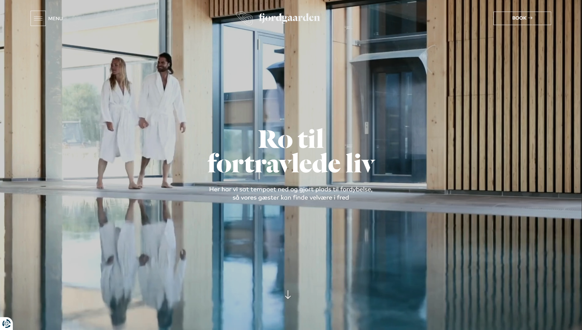 Skærmbillede fra Hotel Fjordgaardens hjemmeside